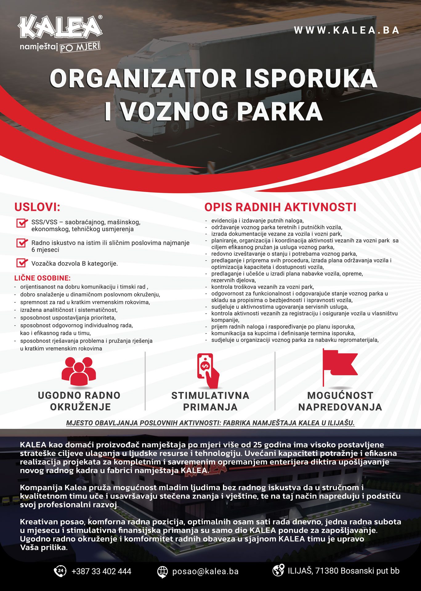 Organizator isporuka i voznog parka (m/ž)