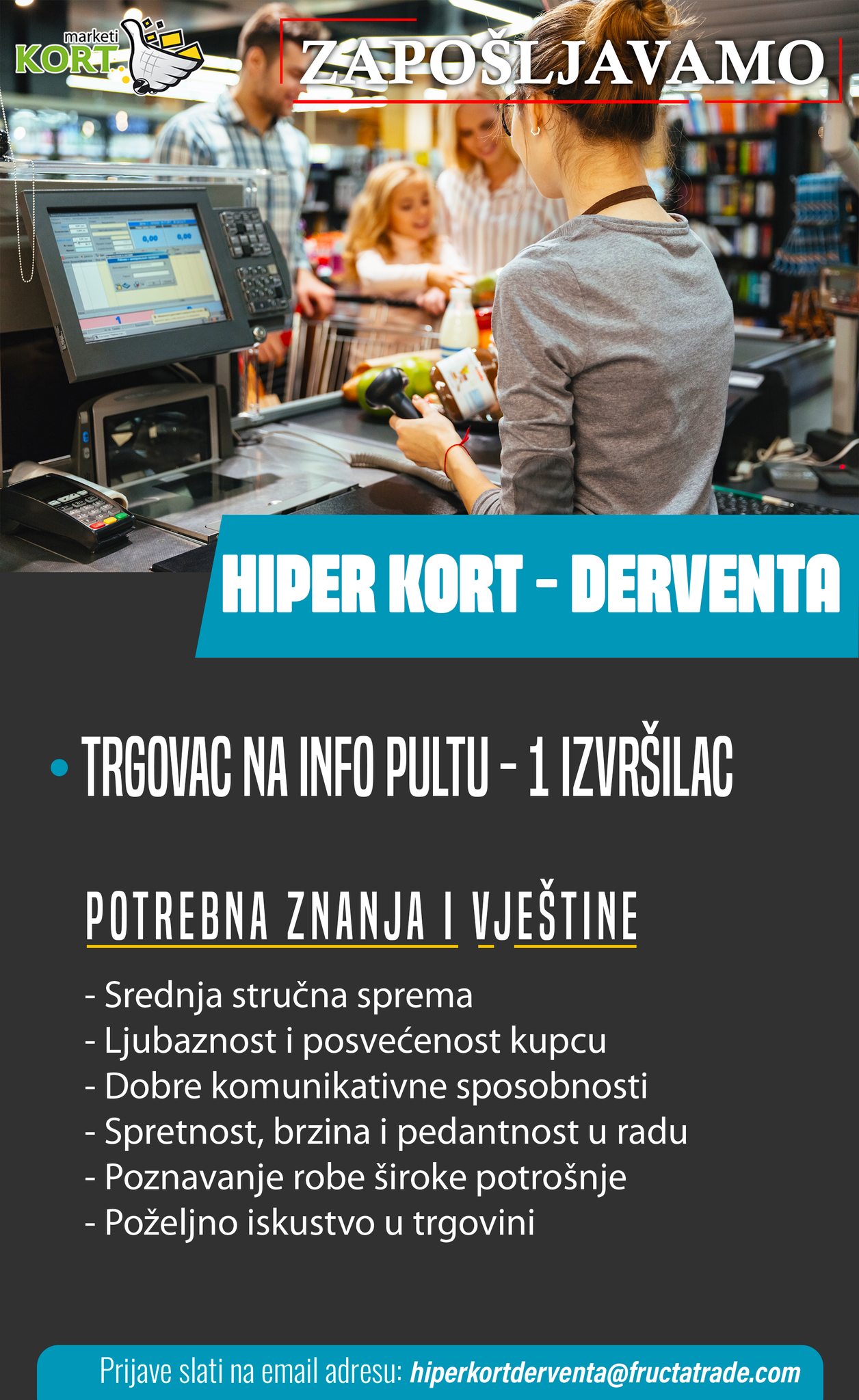 Trgovac na info pultu (m/ž)