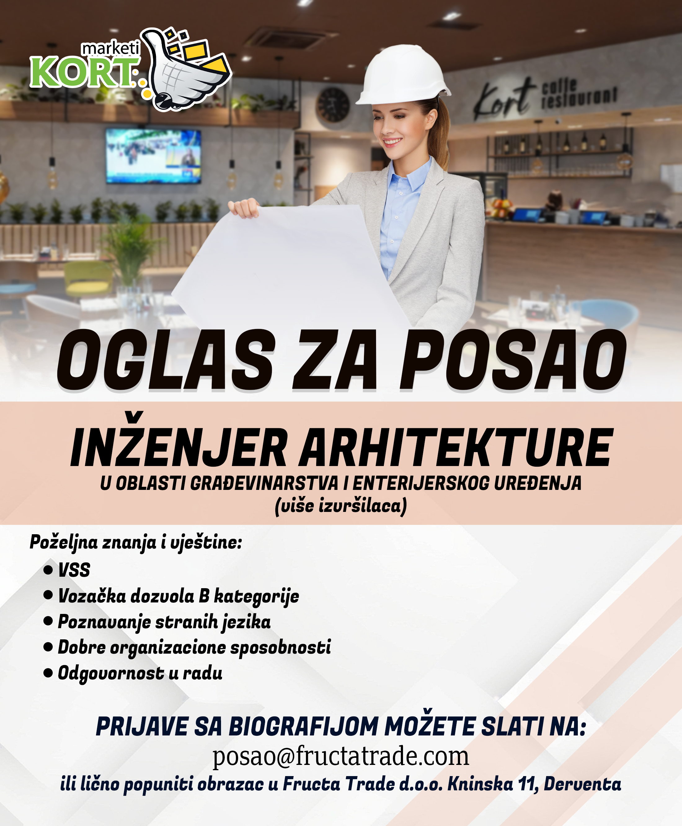 Inženjer arhitekture (m/ž)