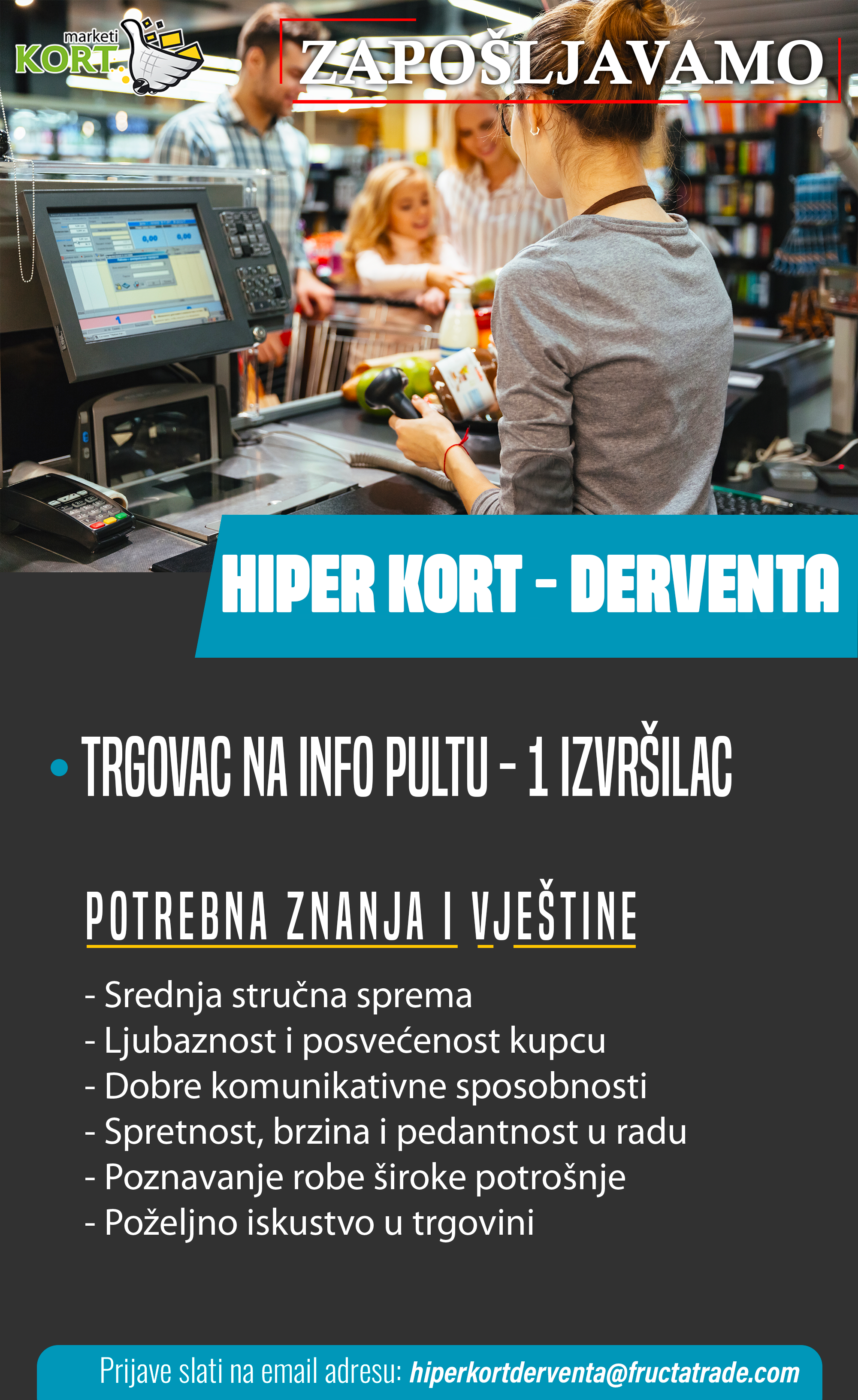 Trgovac na info pultu (m/ž)